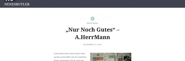 Titelbild Review zum "Nur noch Gutes"